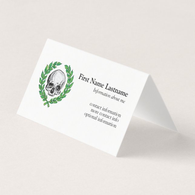 Death Laurel Business Card (Front)