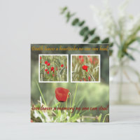 Death Leaves A Heartache Poppy Sympathy Card
