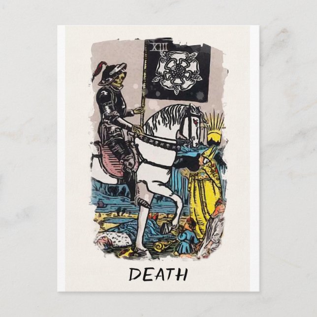 Death Major Arcana Rider-Waite-Smith Tarot Card In (Front)