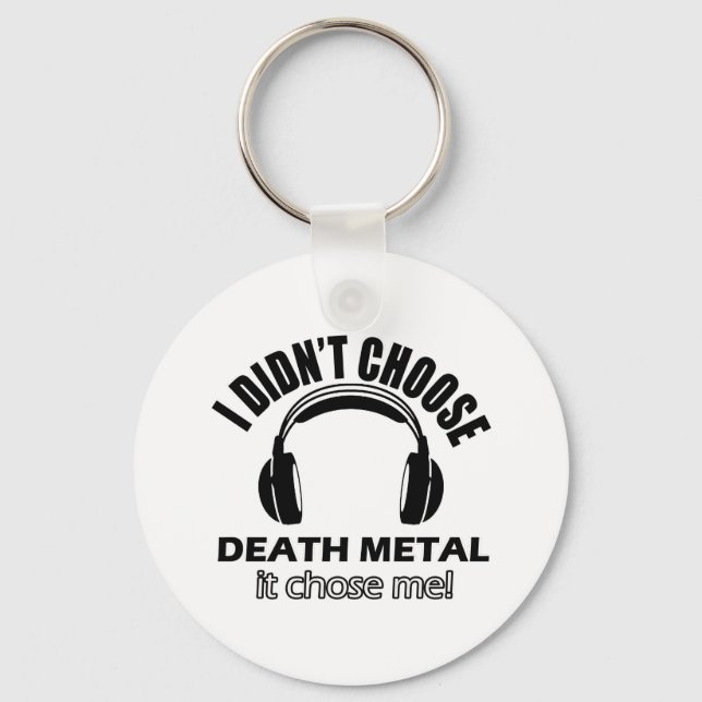 death metal designs key ring (Front)