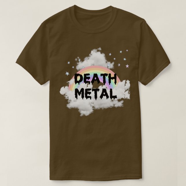 Death Metal Hardcore Metal Rainbow Metal Rainbow H T-Shirt (Design Front)