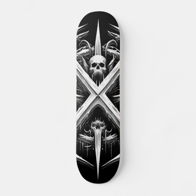 Death Metal Headbanger - Heavy Metal Metalheads Skateboard (Front)
