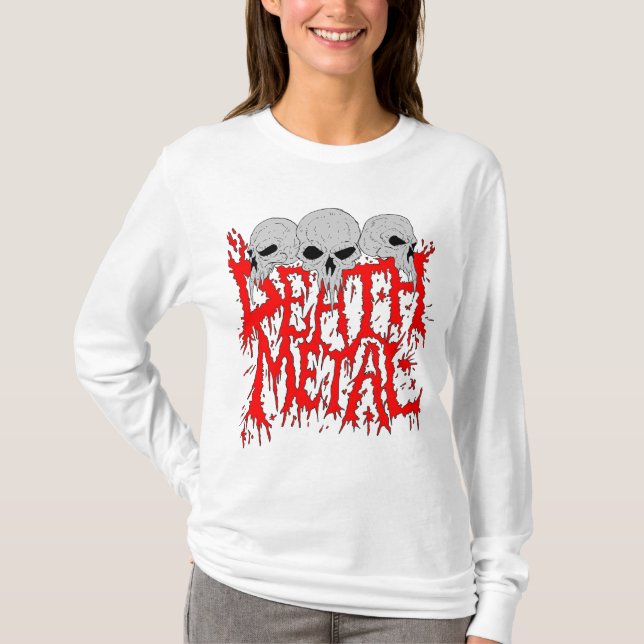 Death Metal Hoodie T-Shirt (Front)