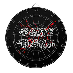 Death metal label dartboard