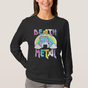 Death Metal Magical Unicorn Rocker Rock And Roll P T-Shirt