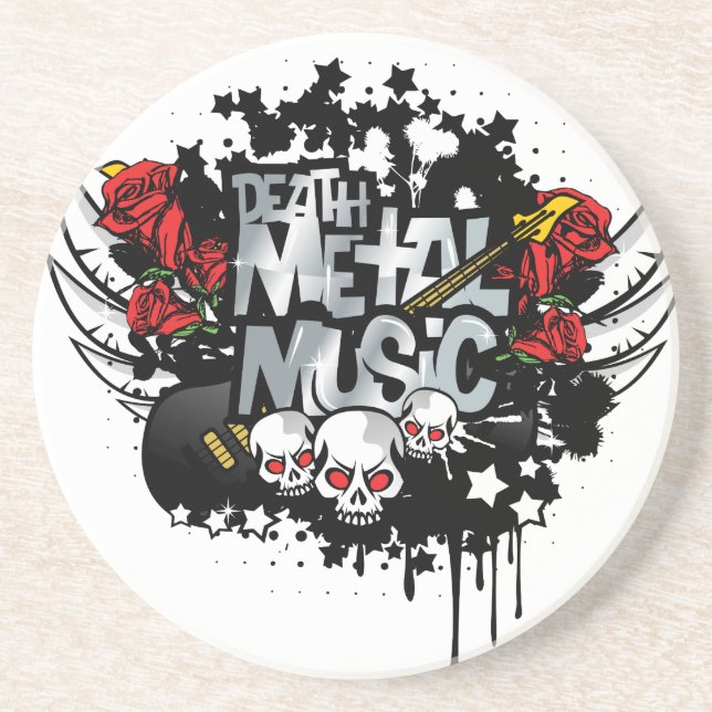 Death Metal Music Coaster (Front)