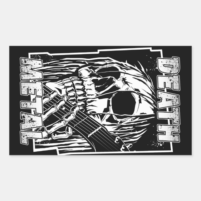 Death Metal Rectangular Sticker (Front)