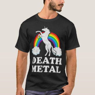 Death Metal s Unicorn Rainbow Heavy Metal2 T-Shirt