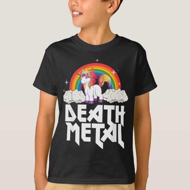 Death Metal Unicorn T-Shirt (Front)