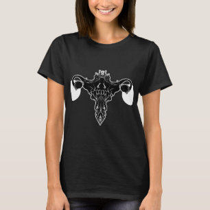 Death Metal Uterus Feminism Symbol T-Shirt