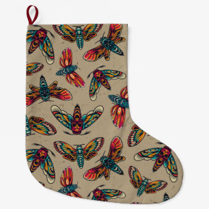 Death Moth Large Christmas Stocking