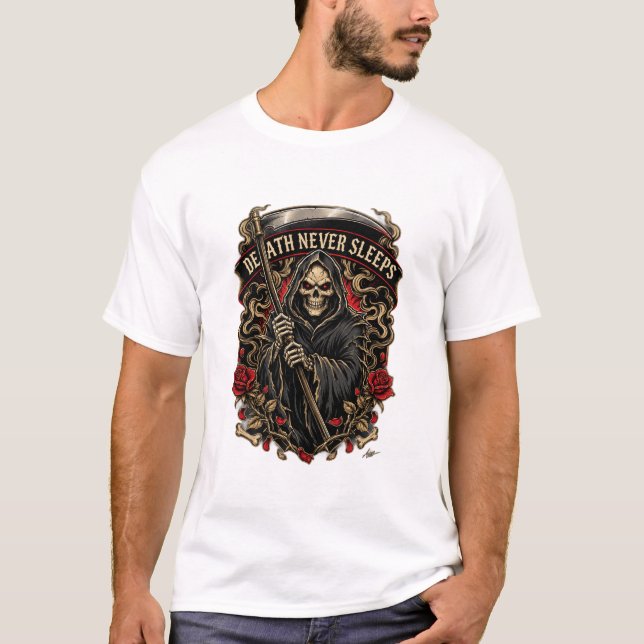 Death Never Sleeps Long Sleeve T-Shirt (Front)