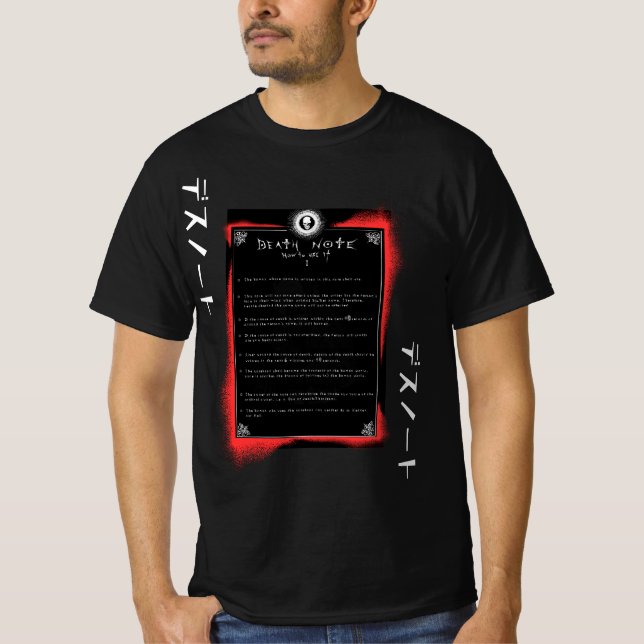 DEATH NOTE LIGHT YAGAMI T-Shirt (Front)