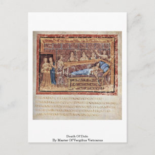 Death Of Dido By Master Of Vergilius Vaticanus Postcard