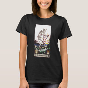 Death Of Emotion Tarot Card Aesthetic Skeleton Mys T-Shirt