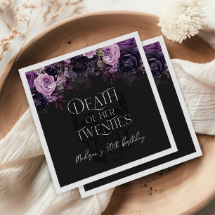 Death Of Her Twenties 30th Birthday Party Napkin