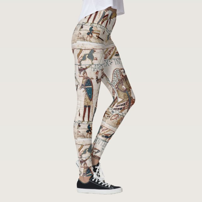 Death of King Harold (Bayeux Tapestry) Leggings (Right)
