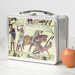 Death of King Harold (Bayeux Tapestry) Postcard Metal Lunch Box