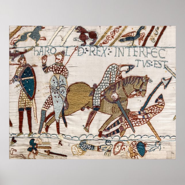 Death of King Harold (Bayeux Tapestry) Poster (Front)