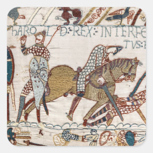 Death of King Harold (Bayeux Tapestry) Square Sticker