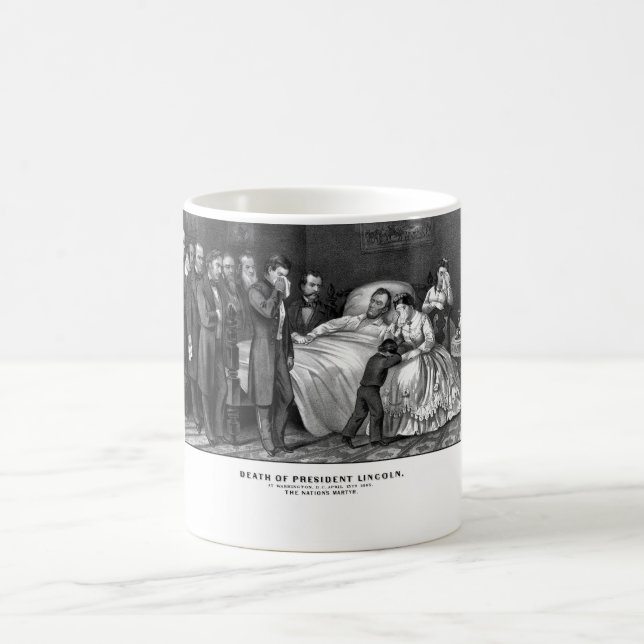 Death Of President Lincoln Coffee Mug (Center)