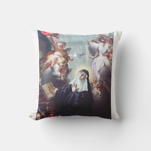Death of Saint Scholastica  Cushion (Front)