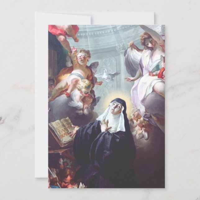 Death of Saint Scholastica Holiday Card (Front)