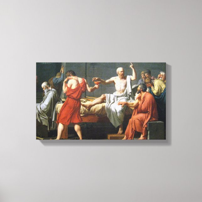 Death of Socrates by J.L. David - On Canvas ~ Print (Front)