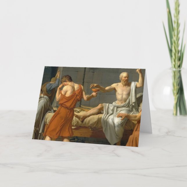 Death Of Socrates Card (Front)
