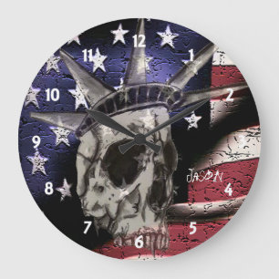 Death Or Liberty Large Clock