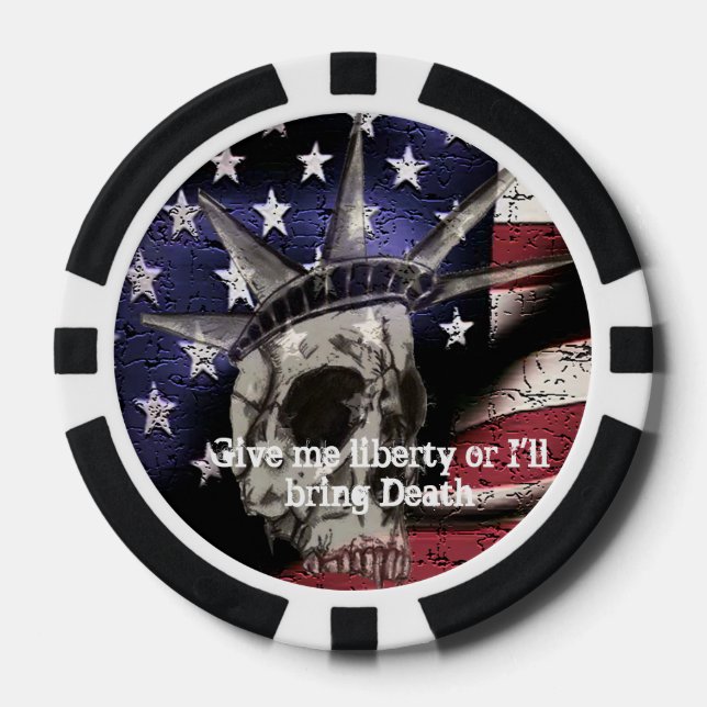 Death or Liberty Poker Chips (Front)