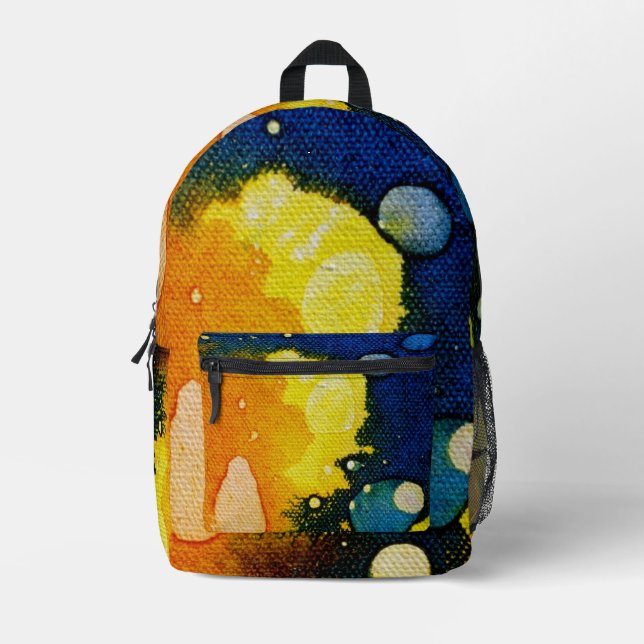 Death Polychromoptic from Michael Moffa Printed Backpack (Front)