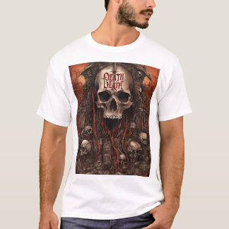 Death Reigns Eternal – Dark Gothic Skull  T-Shirt