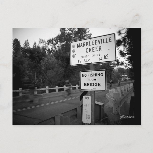 Death Riders cross Markleeville Creek Postcard (Front)
