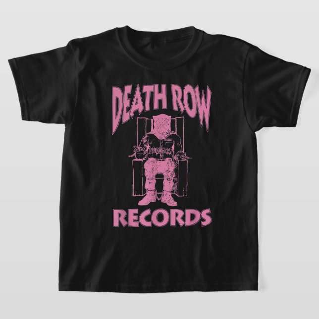 Death Row Records Logo Pink T-Shirt.png T-Shirt (Laydown)