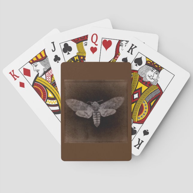 Death’s Head Moth Playing Cards (Back)