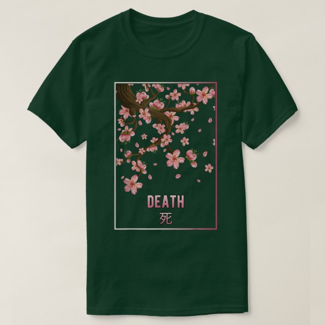 Death Sakura Japanese Flower Cherry Blossom Japan  T-Shirt (Design Front)