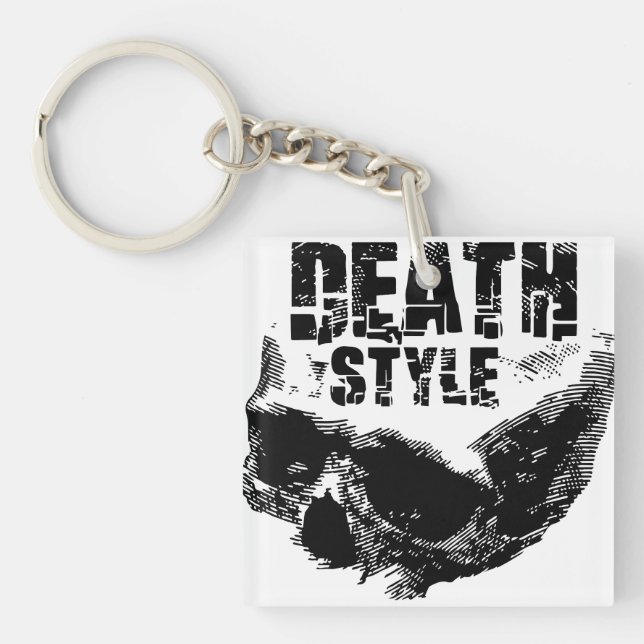 Death Style Skull Design Key Ring (Front)