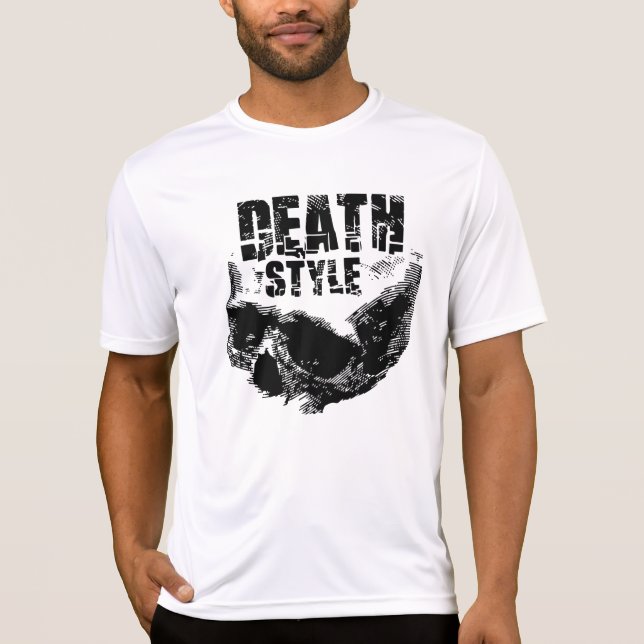 Death Style Skull Design T-Shirt (Front)