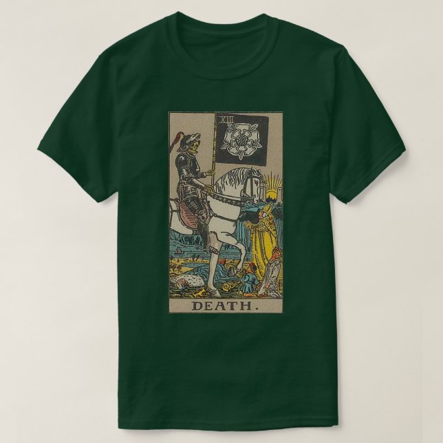 Death Tarot 1  T-Shirt (Design Front)