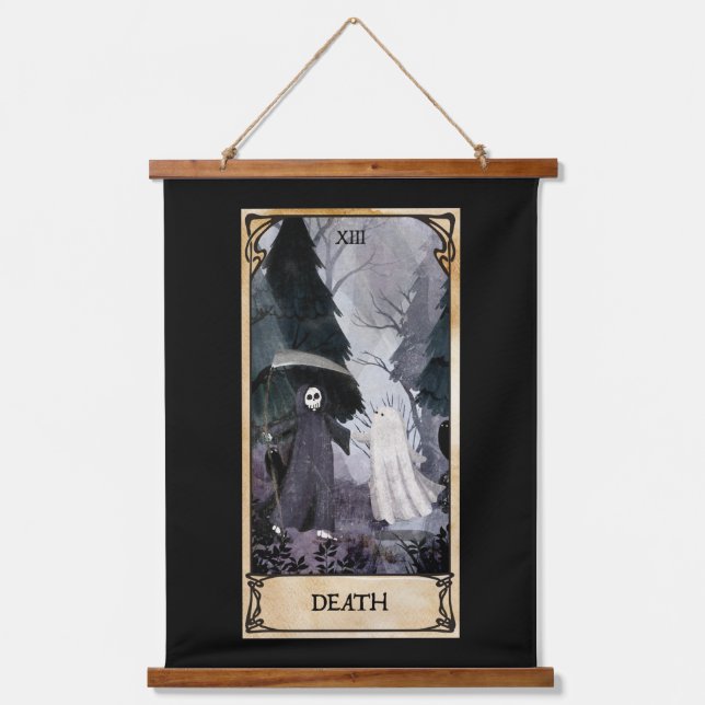 Death Tarot card Hanging Tapestry (Front)