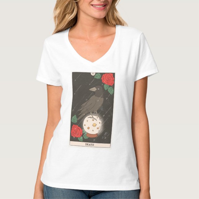 Death tarot card modern Major Arcana design T-Shirt (Front)