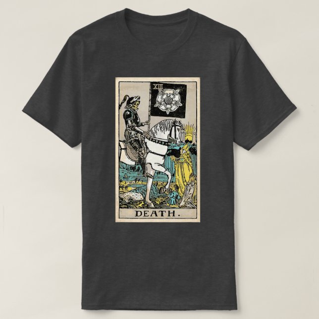 Death Tarot Card XIII T-Shirt (Design Front)