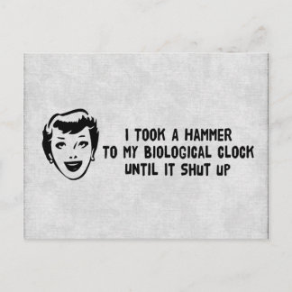 Death To Biological Clocks Postcard