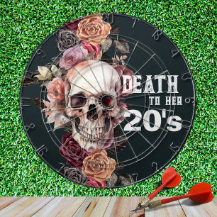 "Death to her 20s" - 30th birthday floral  Dartboard
