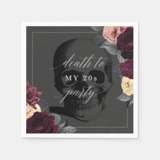 Death to My 20s 30th Birthday Cocktail Napkin