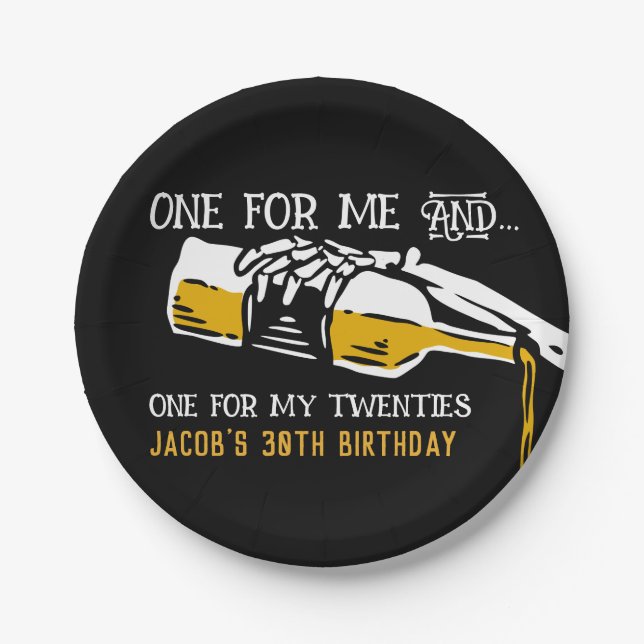 Death to My 20s Paper Plate (Front)