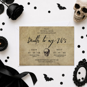 Death to my 20's Party Invitation