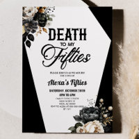 Death To My Fifties Floral 60th Birthday Party