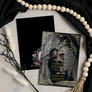 Death to My Thirties Gothic Coffin Birthday Party